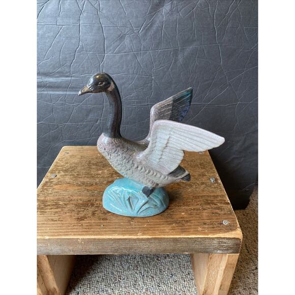 VTG Jarko Zavi Canadian Goose Mates Gray Green Sculpture Figurine Art Pottery - Picture 6 of 7
